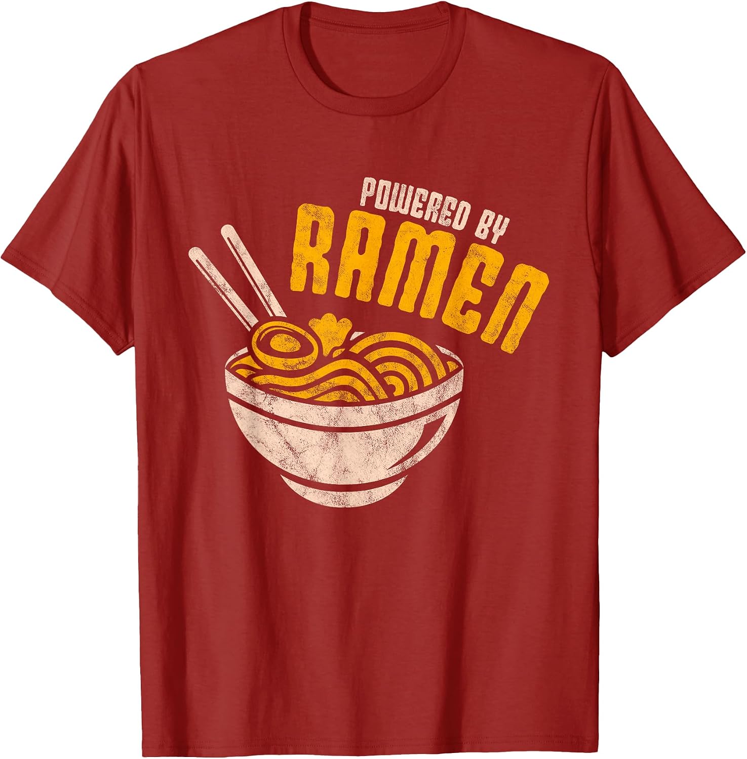 Powered by Ramen Japanese Love Anime Noodles - Adult & Kids T-Shirts, Sweatshirts & Hoodies apparel design preview 1