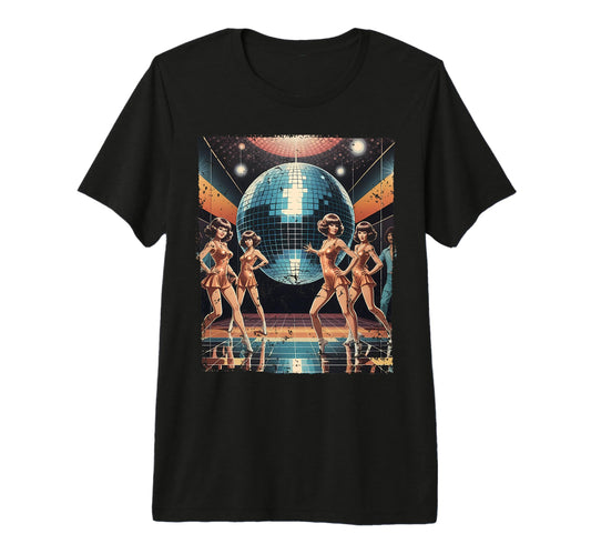 Aesthetic Disco Ball Party Tri Blend T-Shirt - Minimalist Print Unisex - T-Shirt, Sweatshirt, Hoodie