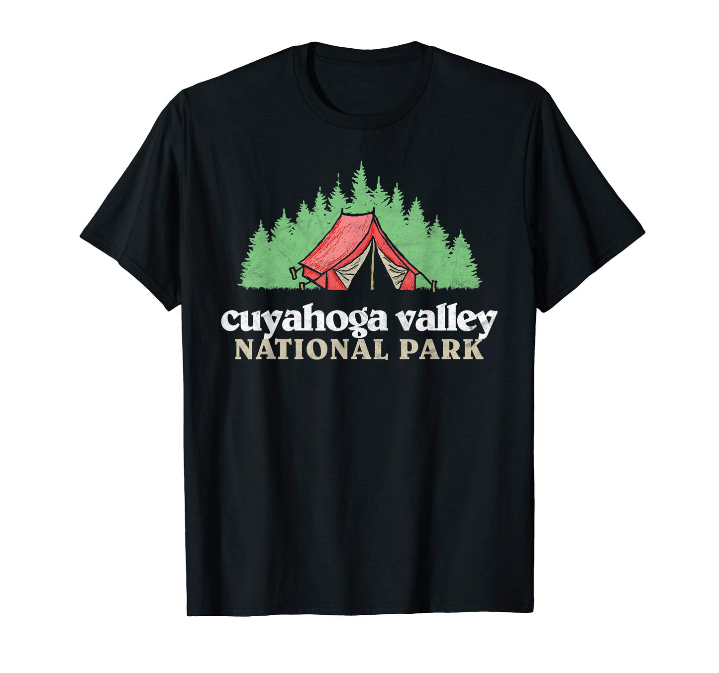 Cuyoga Valley National Park Tent T-Shirt - Casual Everyday Wear Men Women - T-Shirt, Sweatshirt, Hoodie
