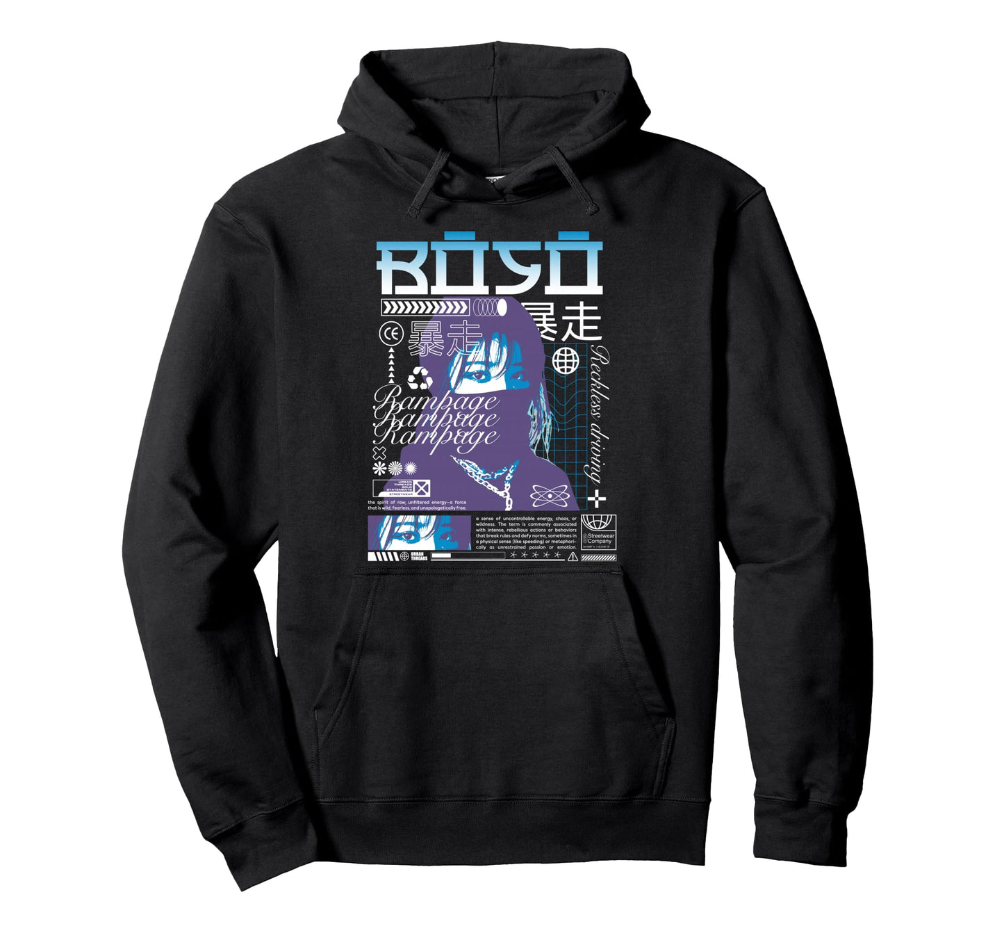 Y2K Bold Urban Graffiti Aesthetic Hoodie - Custom Art Print Men Women - T-Shirt, Sweatshirt, Hoodie