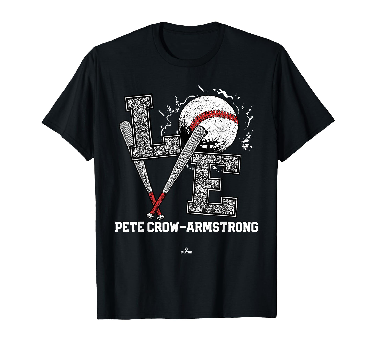 Distressed Baseball Love Pete Crow T-Shirt - Custom Art Print Men Women - T-Shirt, Sweatshirt, Hoodie