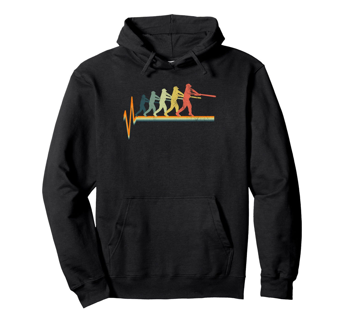 Baseball Heartbeat Hoodie - Aesthetic Graphic Men Women - T-Shirt, Sweatshirt, Hoodie