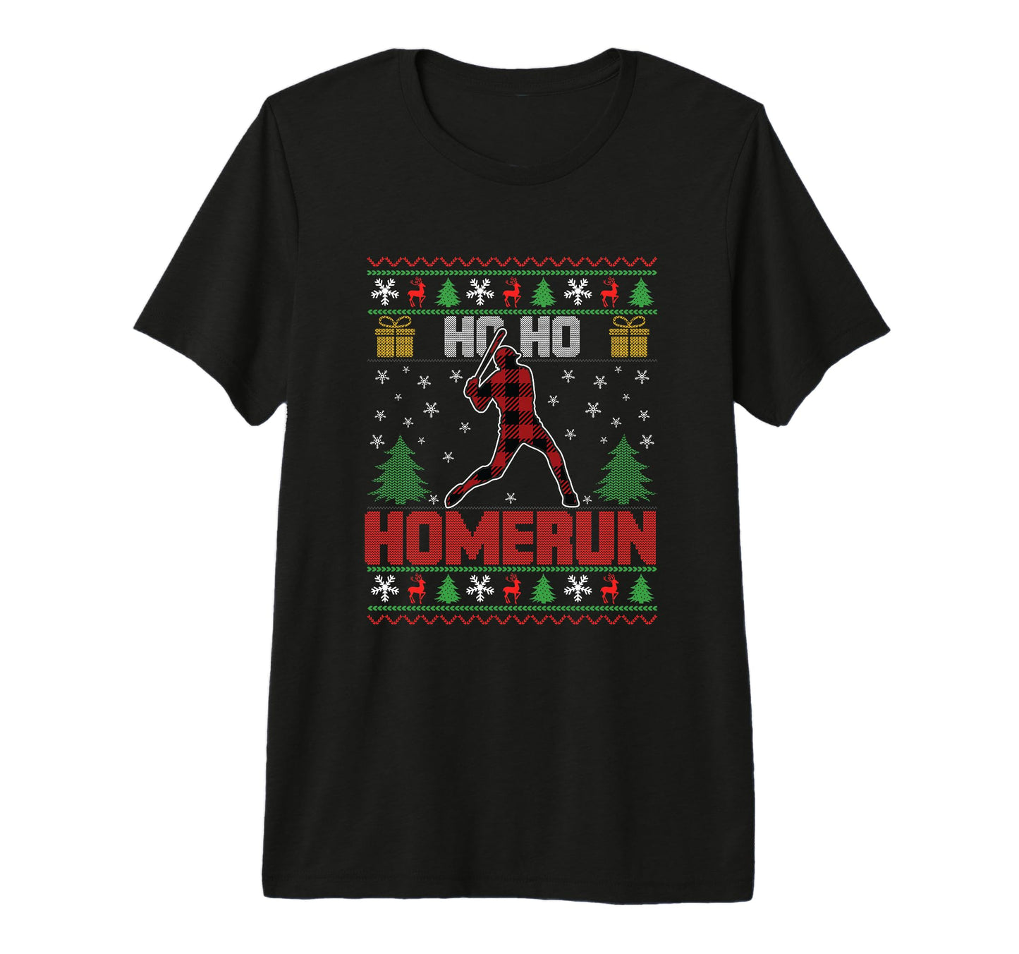 Ho Ho Homerun Sports Player Baseball T-Shirt - Aesthetic Graphic Men Women - T-Shirt, Sweatshirt, Hoodie