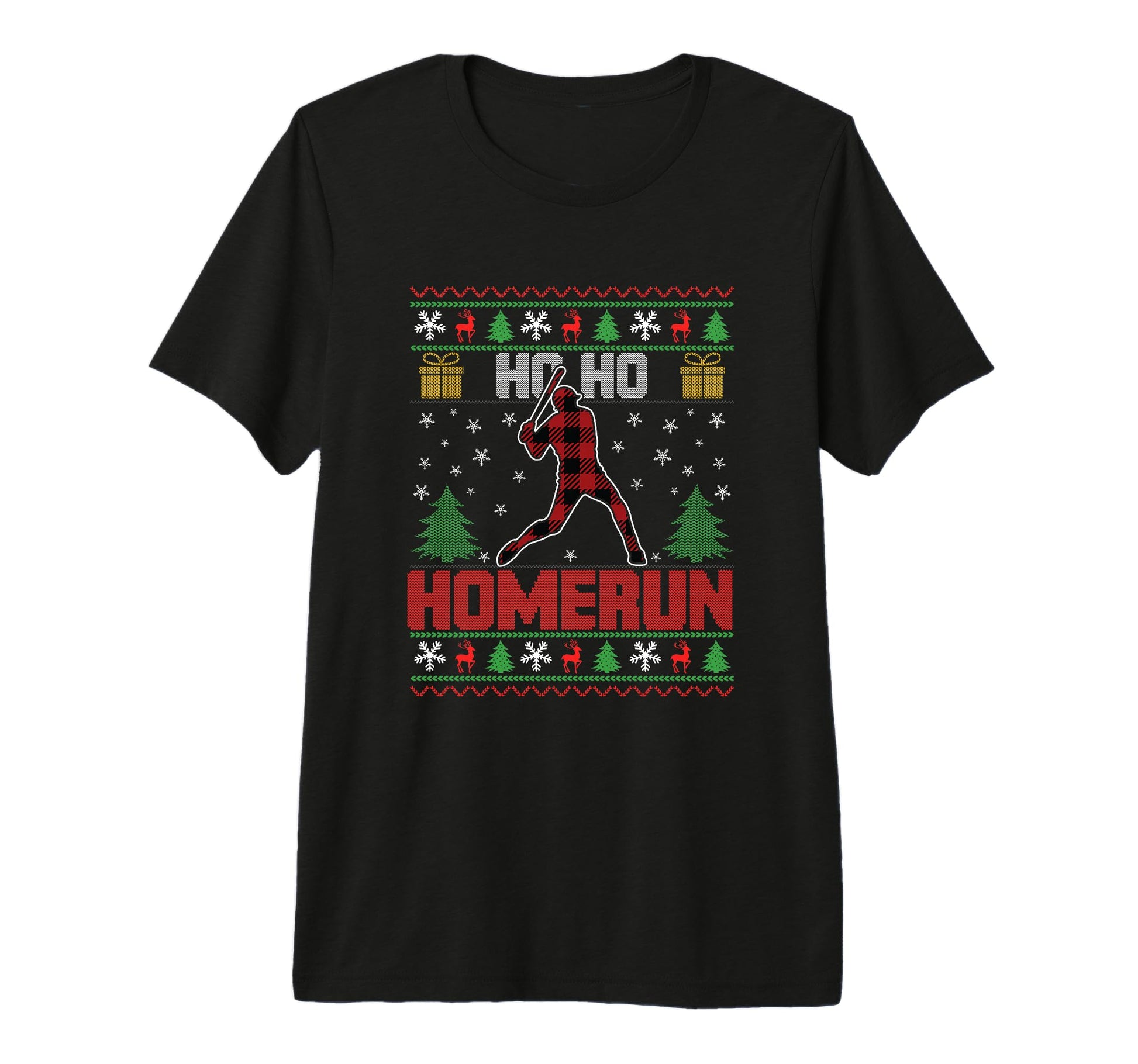 Ho Ho Homerun Sports Player Baseball T-Shirt - Aesthetic Graphic Men Women - T-Shirt, Sweatshirt, Hoodie