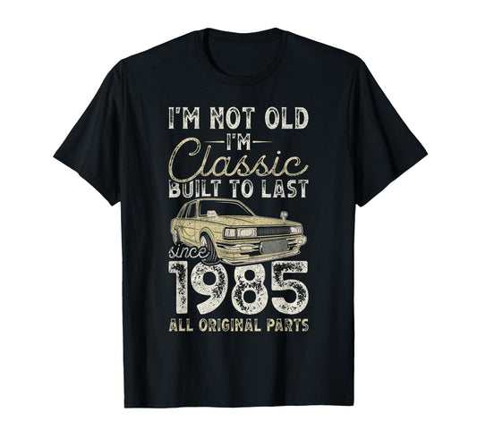 41St Birthday Since 1985 Car 41 Year T-Shirt - Novelty Apparel Men Women - T-Shirt, Sweatshirt, Hoodie
