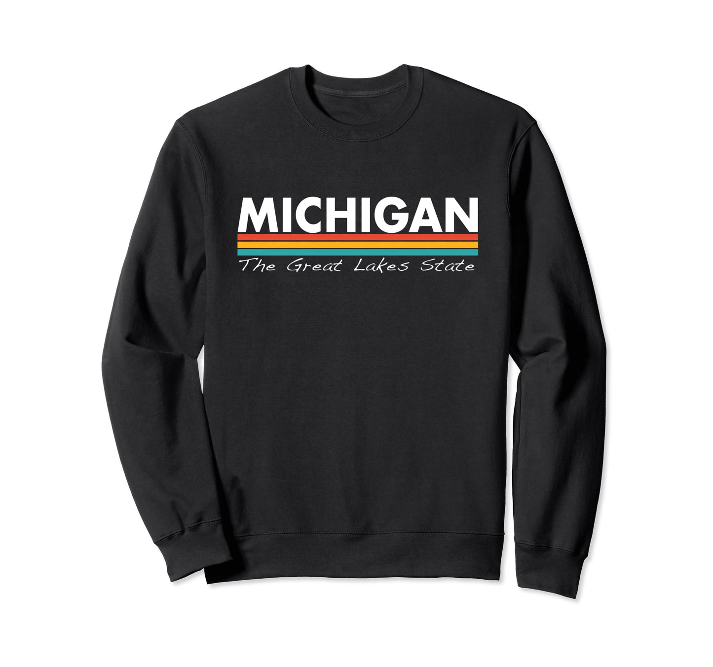 Michigan Stripes Sweatshirt - Casual Everyday Wear for Adults - T-Shirt, Sweatshirt, Hoodie