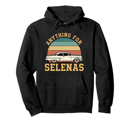 Anything Selenas Car Sunset Fan Hoodie - Minimalist Print Unisex - T-Shirt, Sweatshirt, Hoodie