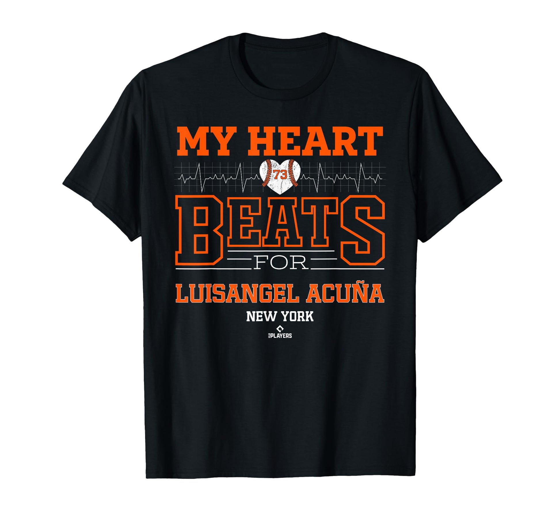 My Heart Beats Luisangel Acu New York T-Shirt - Novelty Apparel Men Women - T-Shirt, Sweatshirt, Hoodie