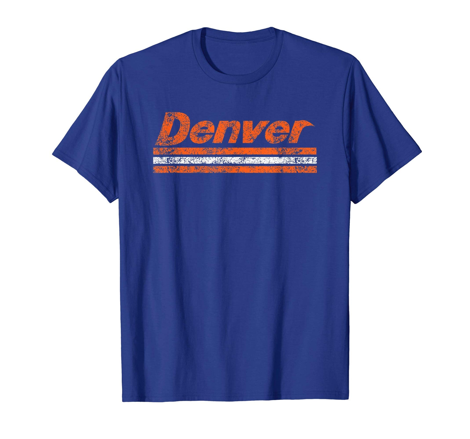 Denver Colorado Weathered Stripe Throwback T-Shirt - Unique Graphic Unisex - T-Shirt, Sweatshirt, Hoodie