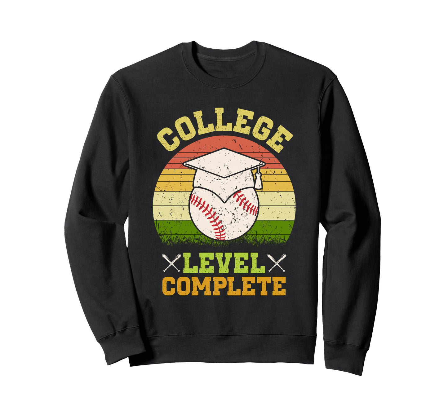 College Level Complete Baseball Sweatshirt - Graphic Print for Adults - T-Shirt, Sweatshirt, Hoodie