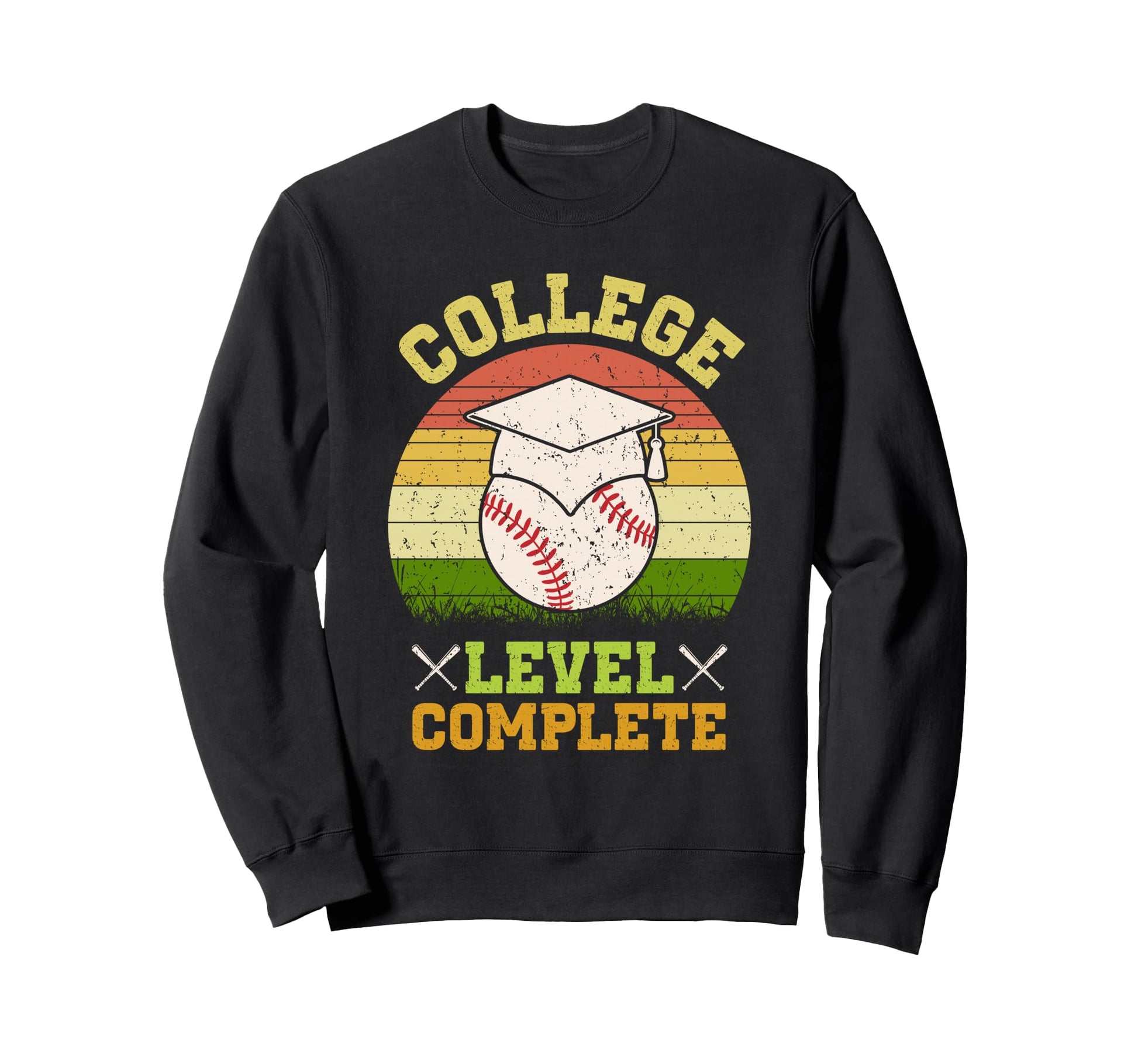 College Level Complete Baseball Sweatshirt - Graphic Print for Adults - T-Shirt, Sweatshirt, Hoodie