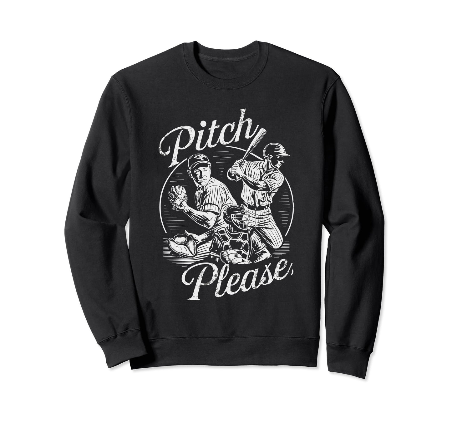 Pitching Baseball Players Pitch Sweatshirt - Aesthetic Graphic Men Women - T-Shirt, Sweatshirt, Hoodie