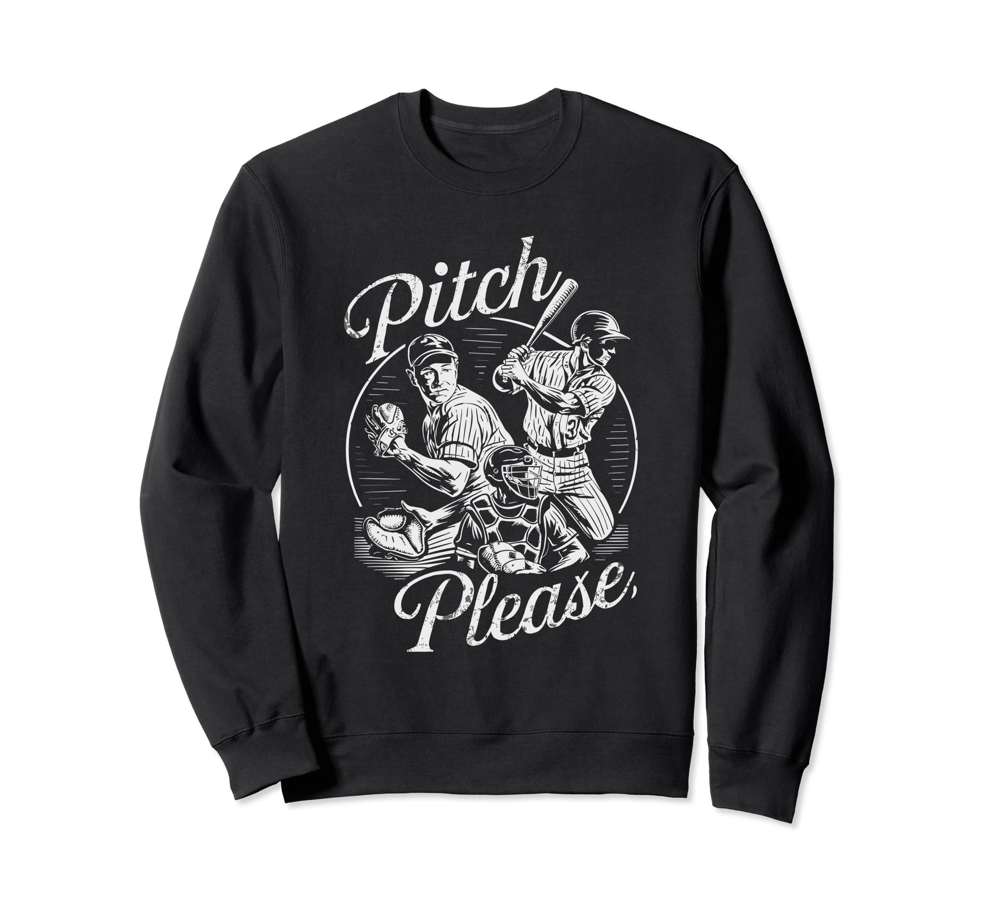 Pitching Baseball Players Pitch Sweatshirt - Aesthetic Graphic Men Women - T-Shirt, Sweatshirt, Hoodie