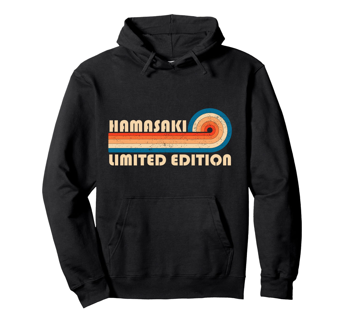 Hamasaki 70S 80S Sunset Stripe Hoodie - Graphic Print Men Women - T-Shirt, Sweatshirt, Hoodie