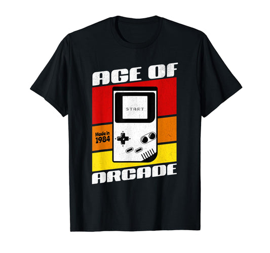 Age Arcade 1984 Gaming Handheld T-Shirt - Fun Novelty Design Men Women - T-Shirt, Sweatshirt, Hoodie