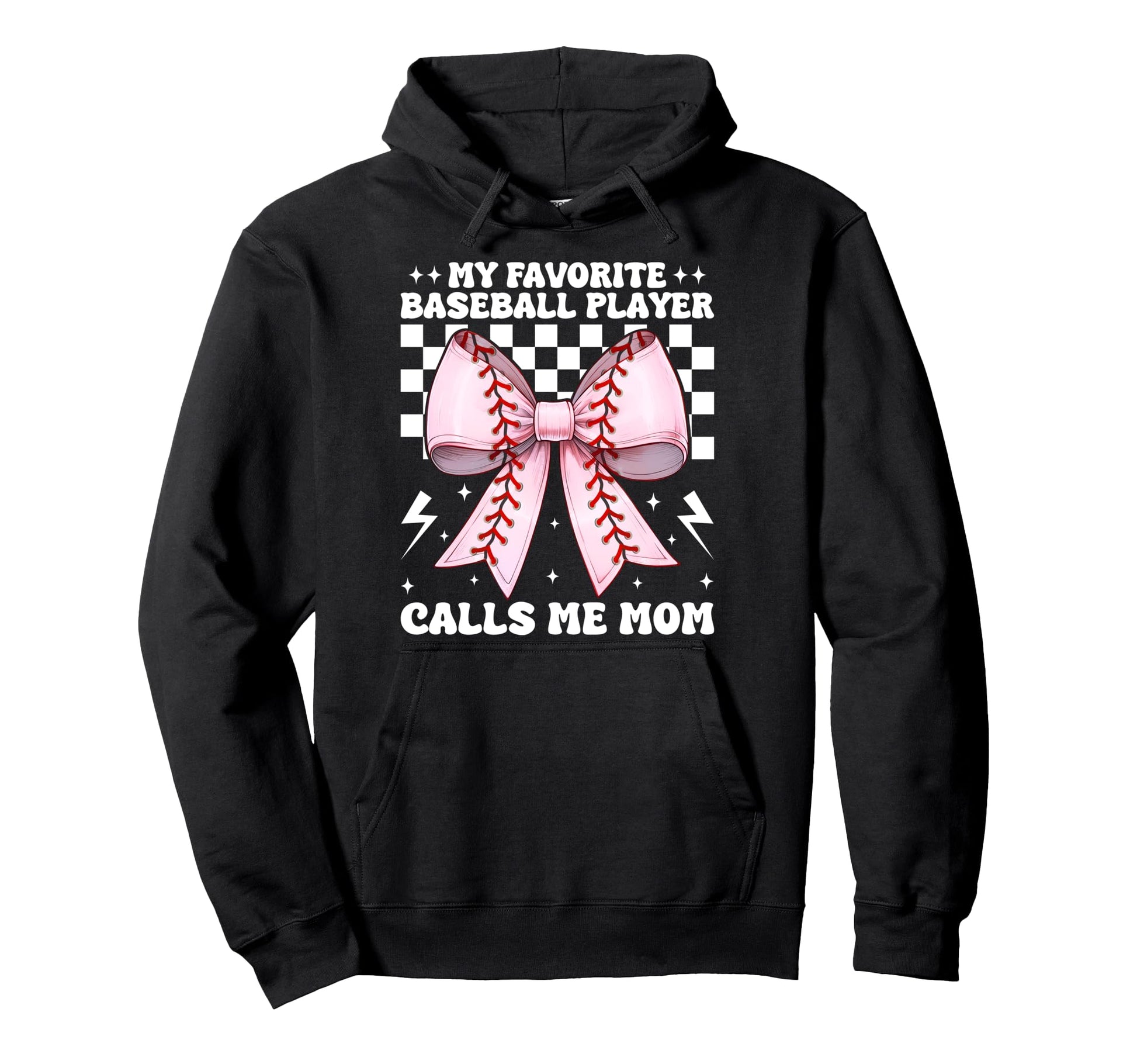 Favorite Baseball Player Calls Me Mom Hoodie - Casual Everyday Wear Unisex - T-Shirt, Sweatshirt, Hoodie