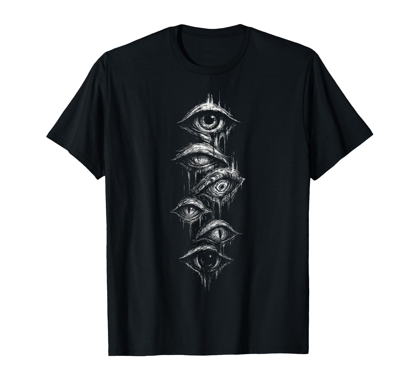 Eyes Eyeballs Goth Grunge Alt Y2K Weird T-Shirt - Trendy Graphic Unisex - T-Shirt, Sweatshirt, Hoodie