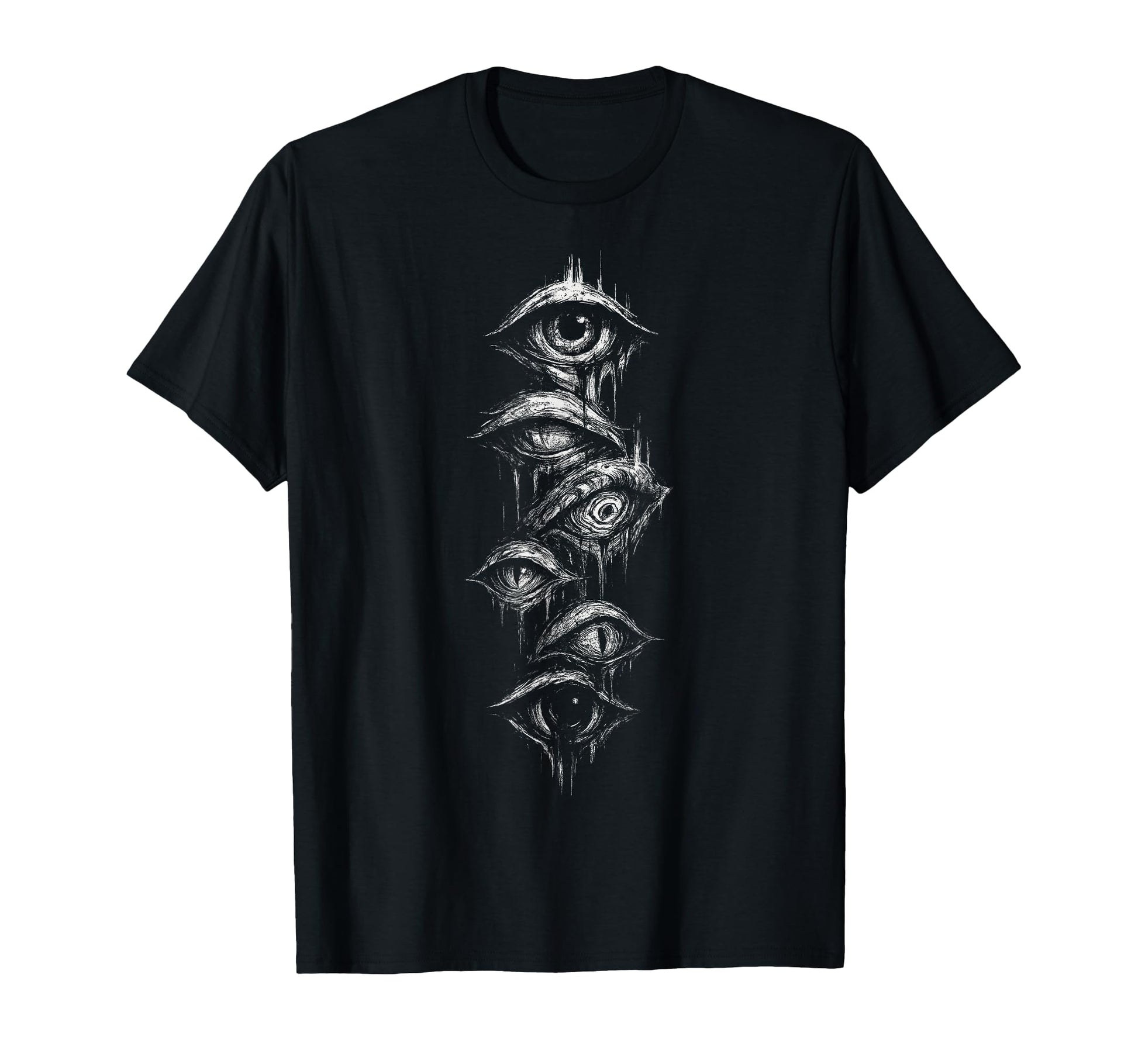 Eyes Eyeballs Goth Grunge Alt Y2K Weird T-Shirt - Trendy Graphic Unisex - T-Shirt, Sweatshirt, Hoodie