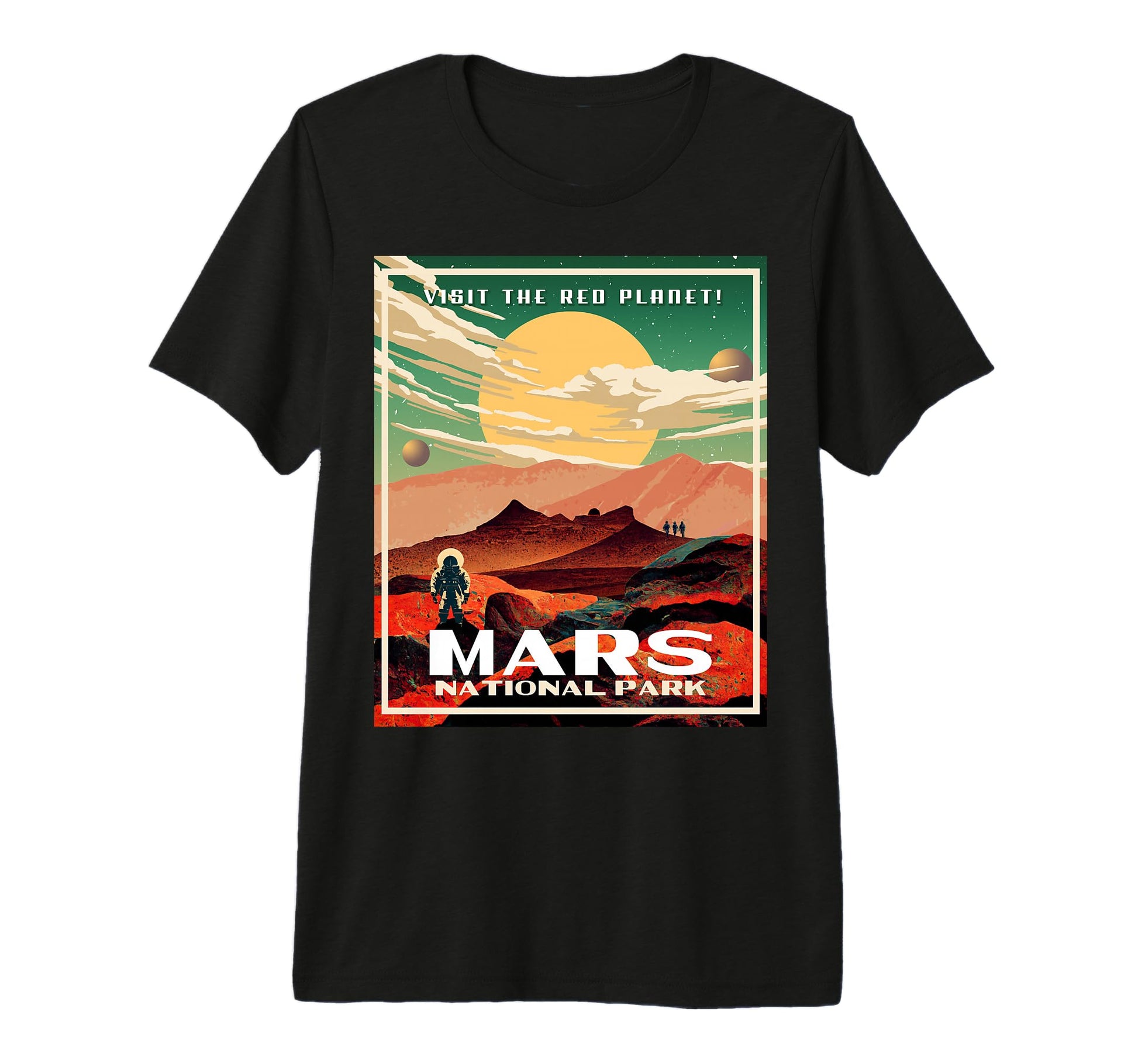 Mars National Park Park Martian Tri T-Shirt - Minimalist Print for Adults - T-Shirt, Sweatshirt, Hoodie