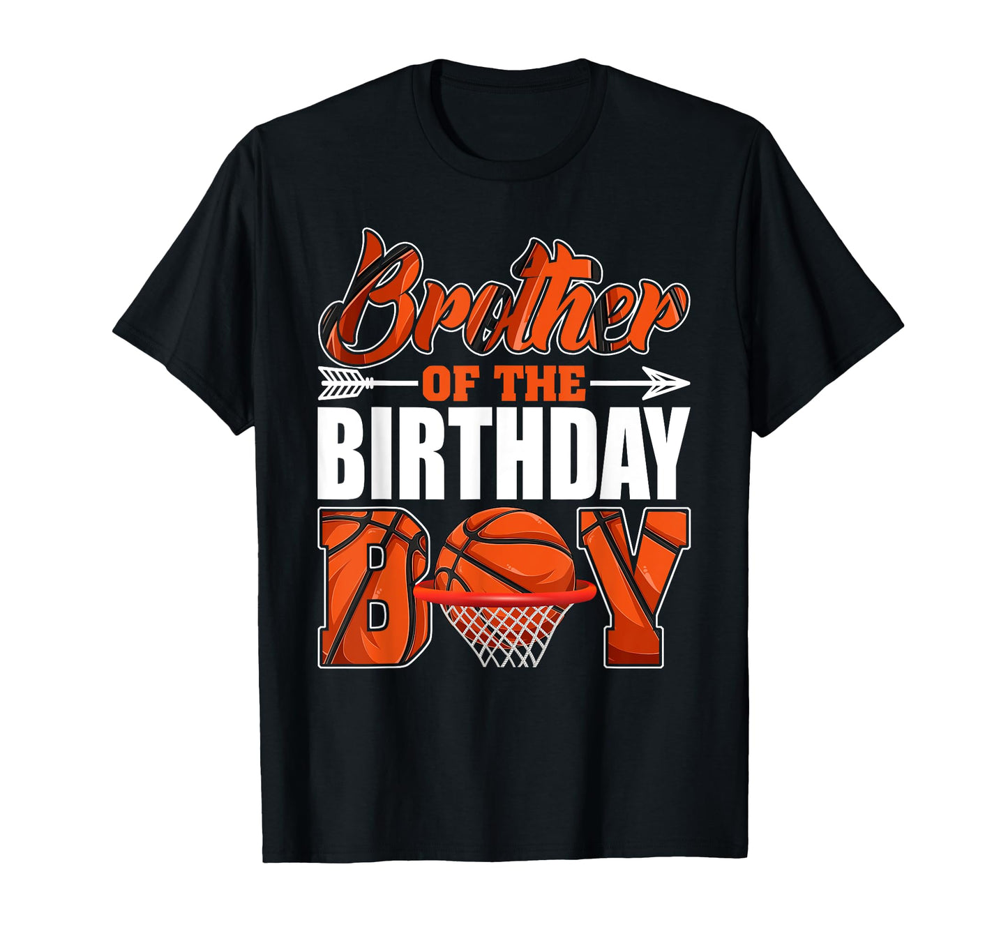 Brother Birthday Basketball Matching T-Shirt - Graphic Print Men Women - T-Shirt, Sweatshirt, Hoodie
