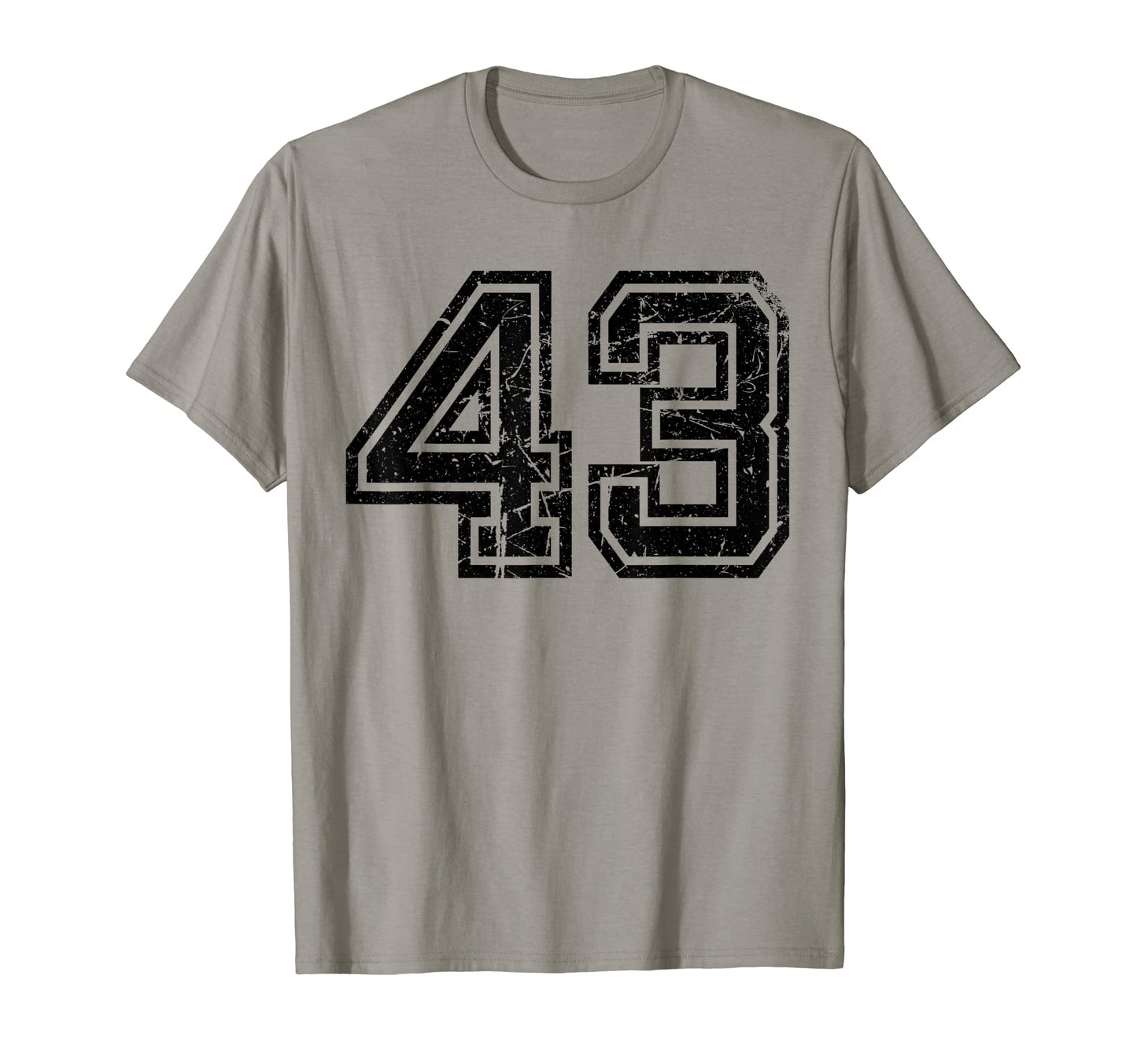 Number 43 Sports Jersey Varsity T-Shirt - Casual Everyday Wear Unisex - T-Shirt, Sweatshirt, Hoodie