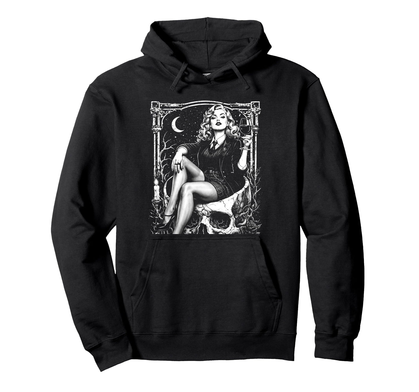 1950S Pinup Punk Alt Grunge Dark Goth Hoodie - Unique Graphic Men Women - T-Shirt, Sweatshirt, Hoodie