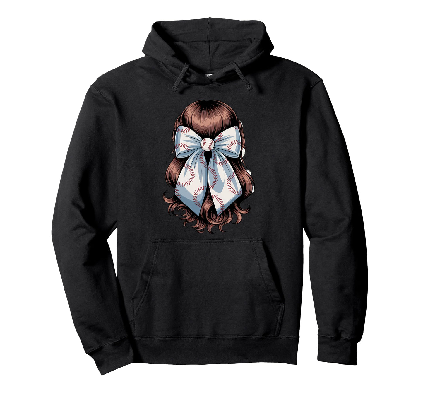 Baseball Coquette Bow Baseball Game Hoodie - Trendy Graphic Unisex - T-Shirt, Sweatshirt, Hoodie