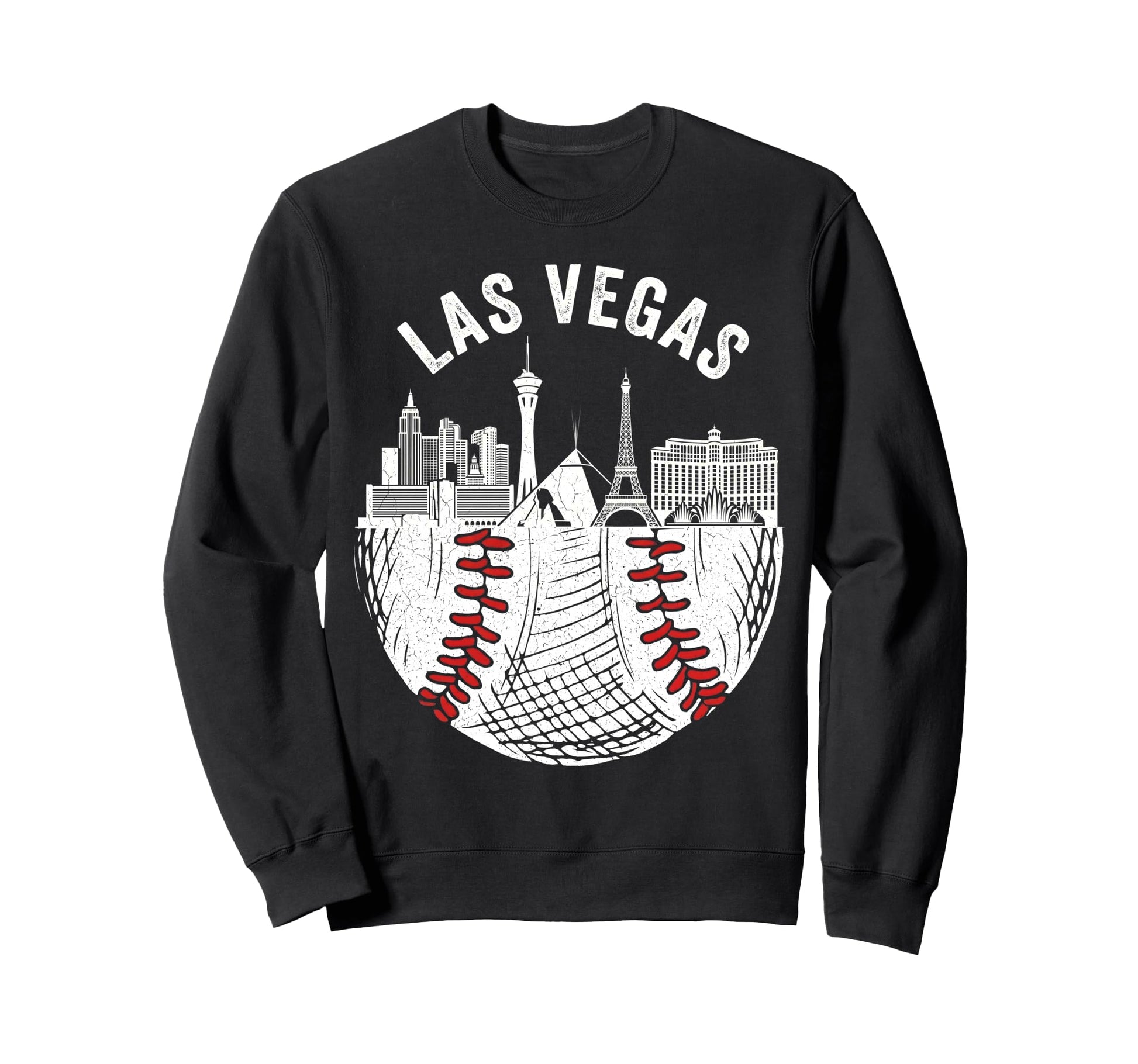 Las Vegas Baseball Skyline Sweatshirt - Unique Graphic Men Women - T-Shirt, Sweatshirt, Hoodie