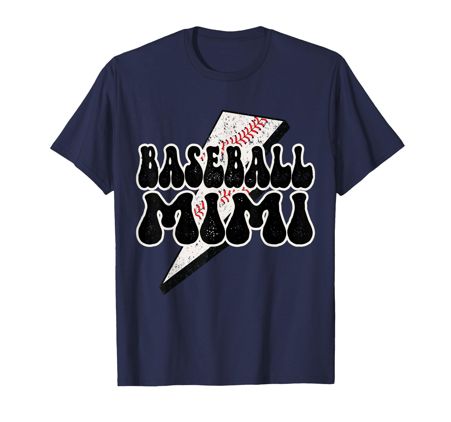 Baseball Mimi Trendy Lightning Bolt T-Shirt - Graphic Print for Adults - T-Shirt, Sweatshirt, Hoodie