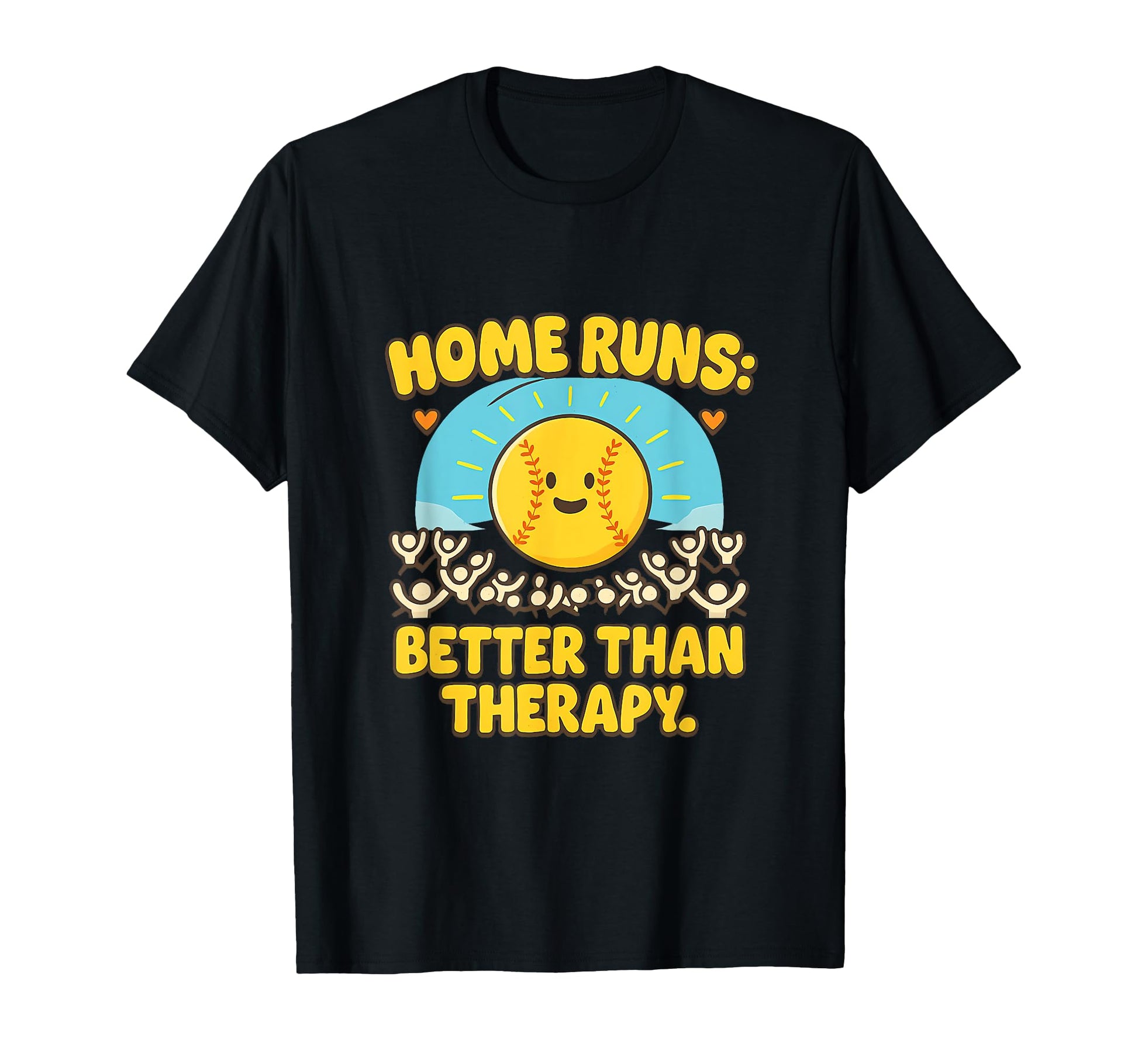 Home Runs Better Than Therapy T-Shirt - Aesthetic Graphic for Adults - T-Shirt, Sweatshirt, Hoodie