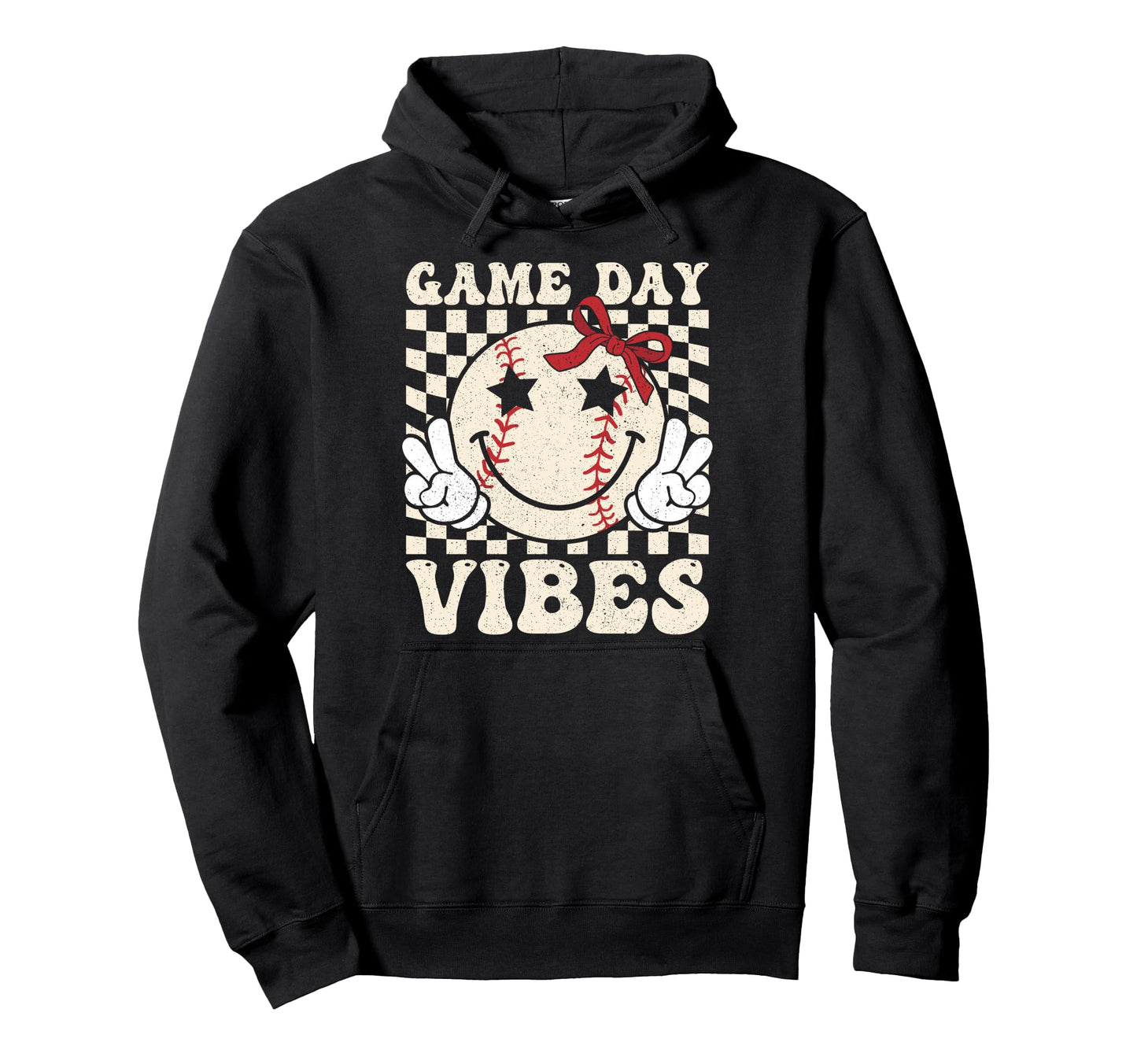 Game Day Vibes Coquette Bow Baseball Hoodie - Streetwear Style Men Women - T-Shirt, Sweatshirt, Hoodie