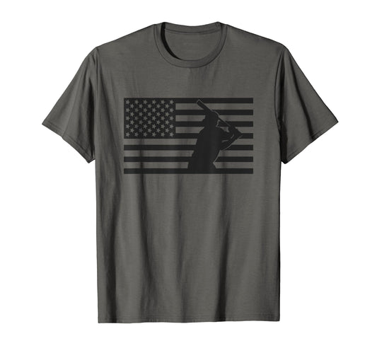 American Flag Baseball Baseball T-Shirt - Aesthetic Graphic for Adults - T-Shirt, Sweatshirt, Hoodie