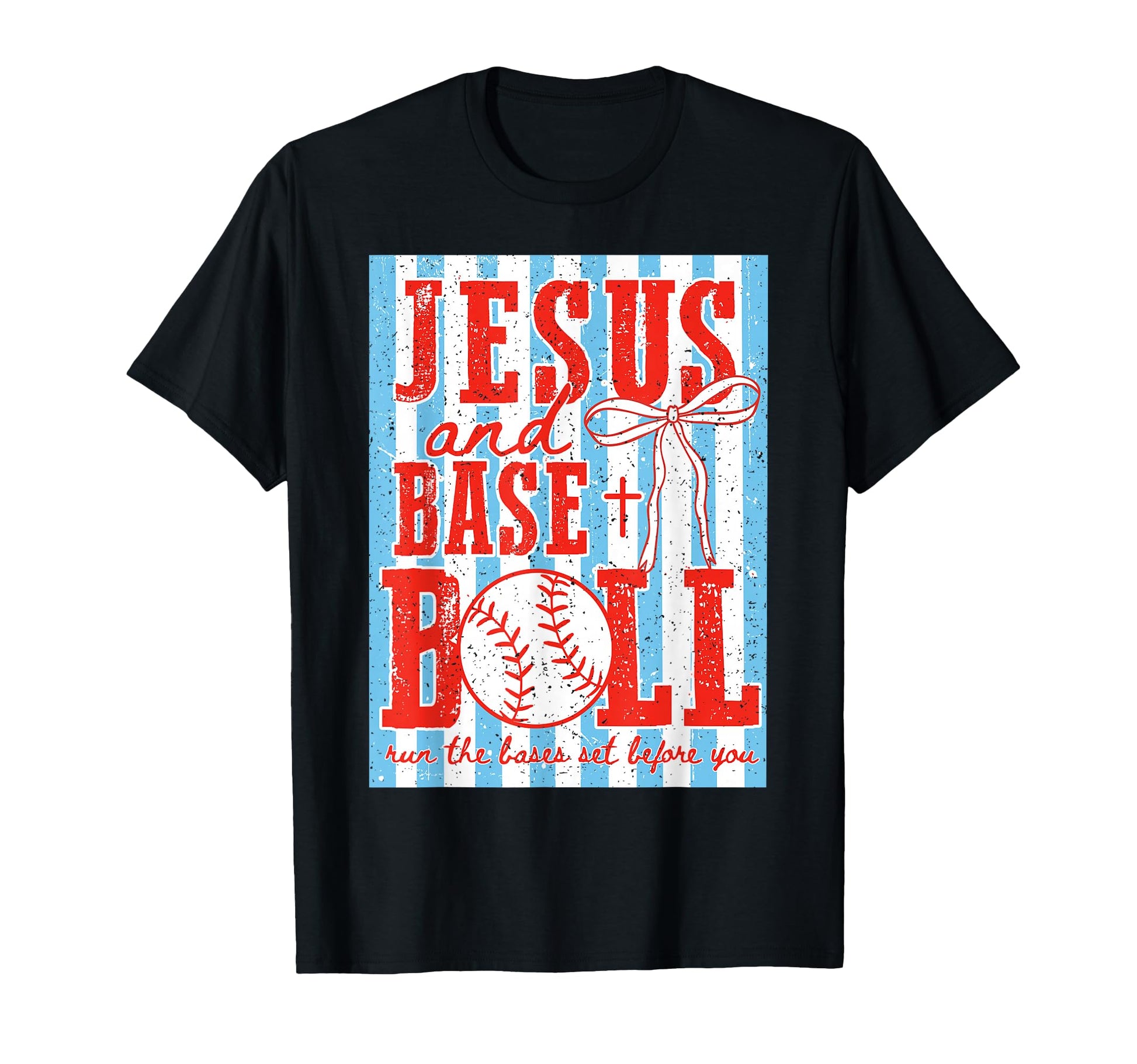 Jesus And Baseball Coquette T-Shirt - Aesthetic Graphic for Adults - T-Shirt, Sweatshirt, Hoodie