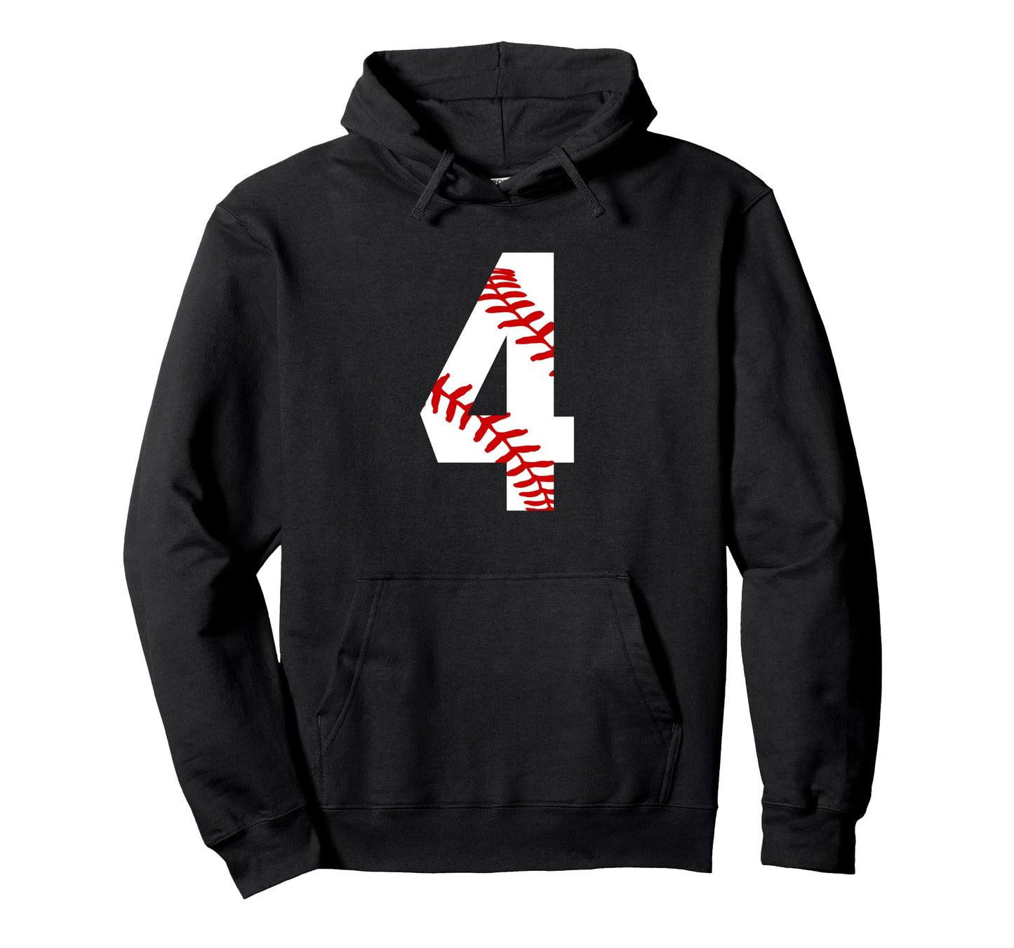 4 Baseball Baseball 4Th Birthday Hoodie - Casual Everyday Wear Unisex - T-Shirt, Sweatshirt, Hoodie