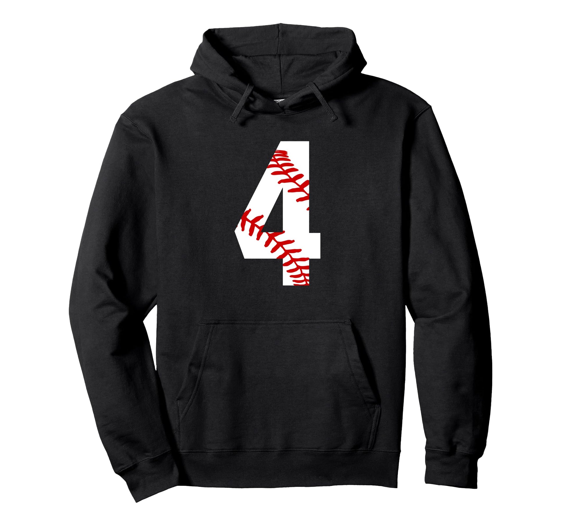 4 Baseball Baseball 4Th Birthday Hoodie - Casual Everyday Wear Unisex - T-Shirt, Sweatshirt, Hoodie