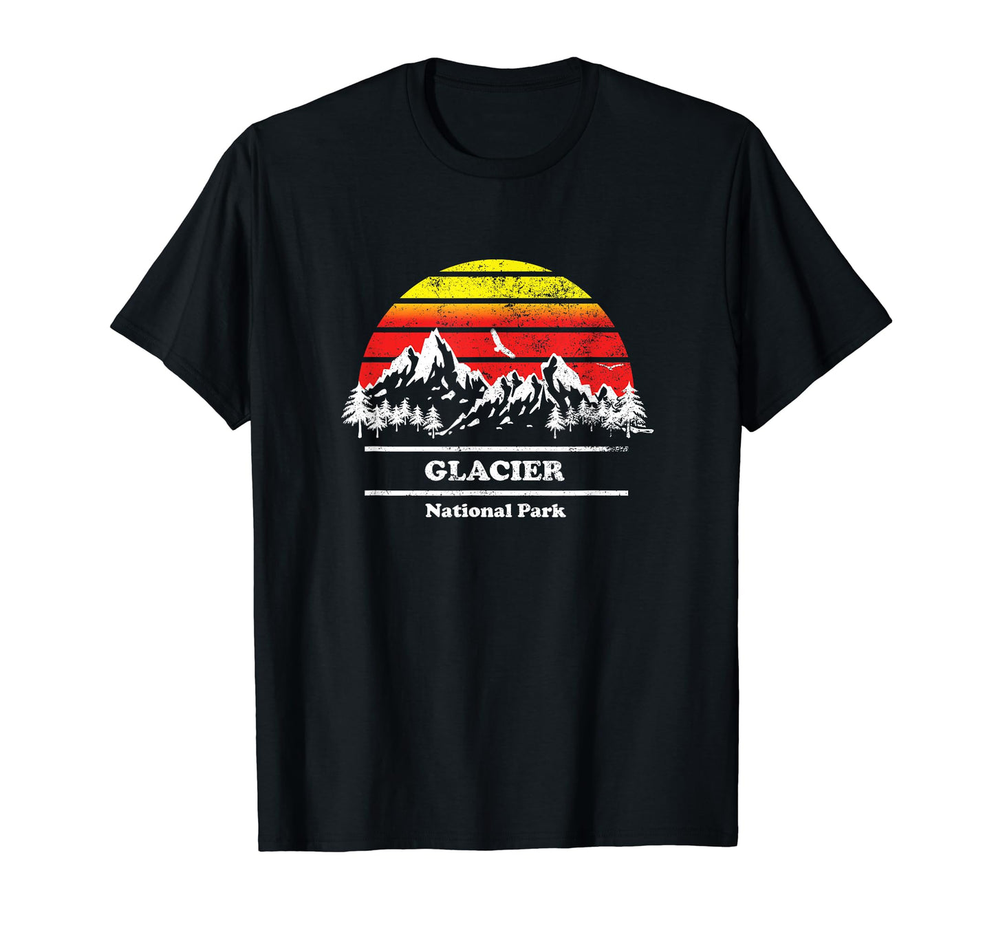 Glacier National Park T-Shirt - Graphic Print for Adults - T-Shirt, Sweatshirt, Hoodie