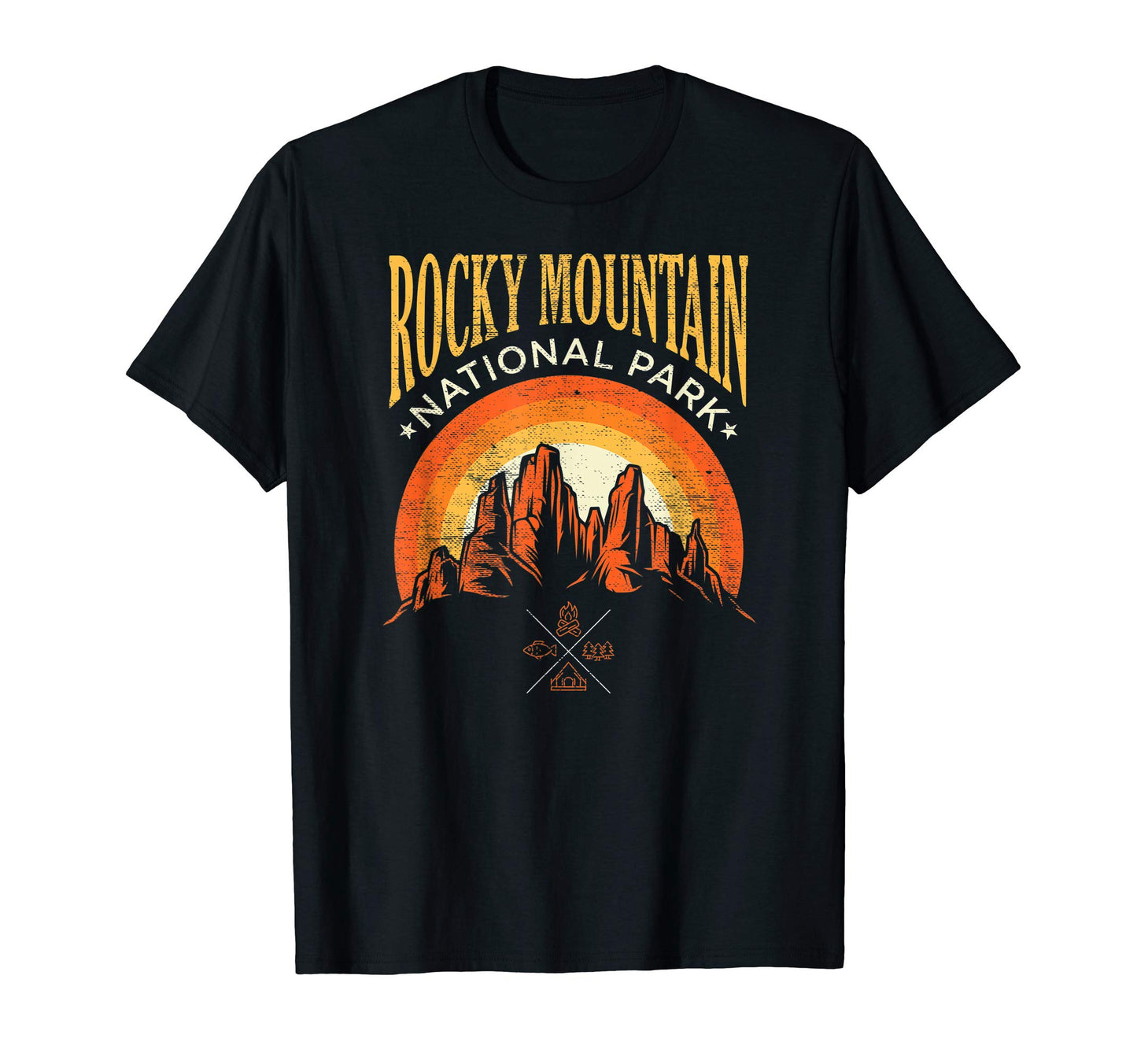 Rocky Mountain National Park Sunset T-Shirt - Custom Art Print Unisex - T-Shirt, Sweatshirt, Hoodie