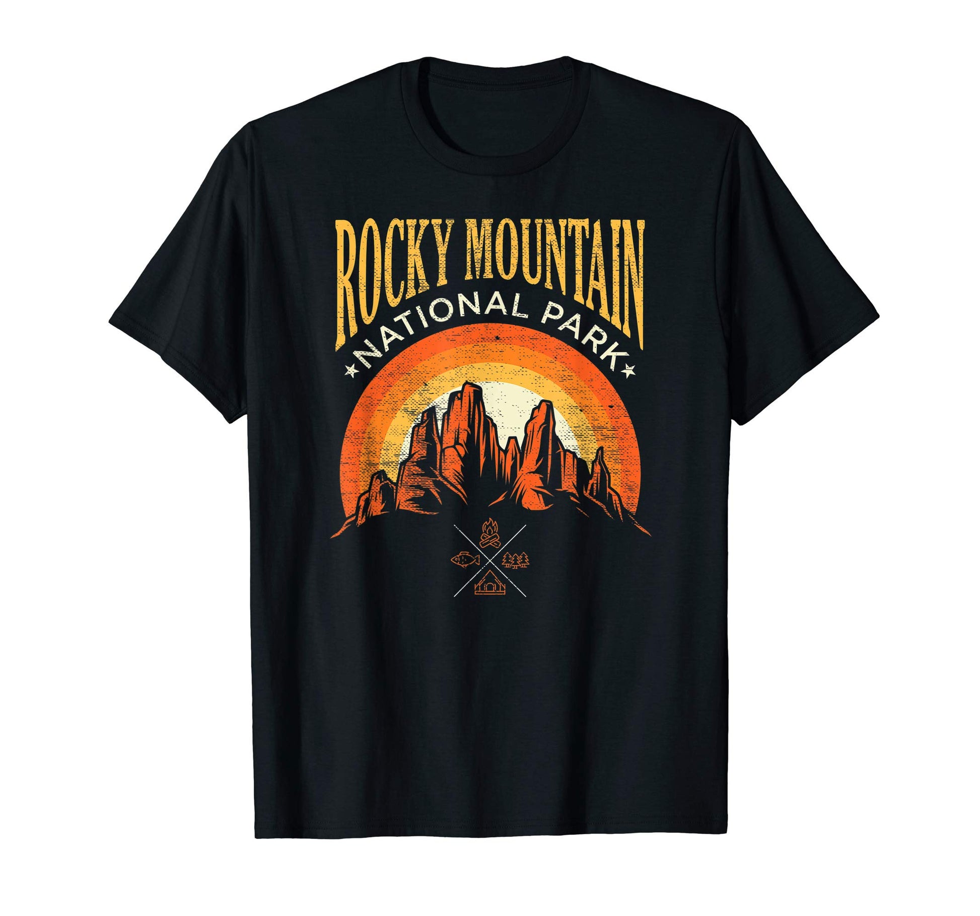 Rocky Mountain National Park Sunset T-Shirt - Custom Art Print Unisex - T-Shirt, Sweatshirt, Hoodie