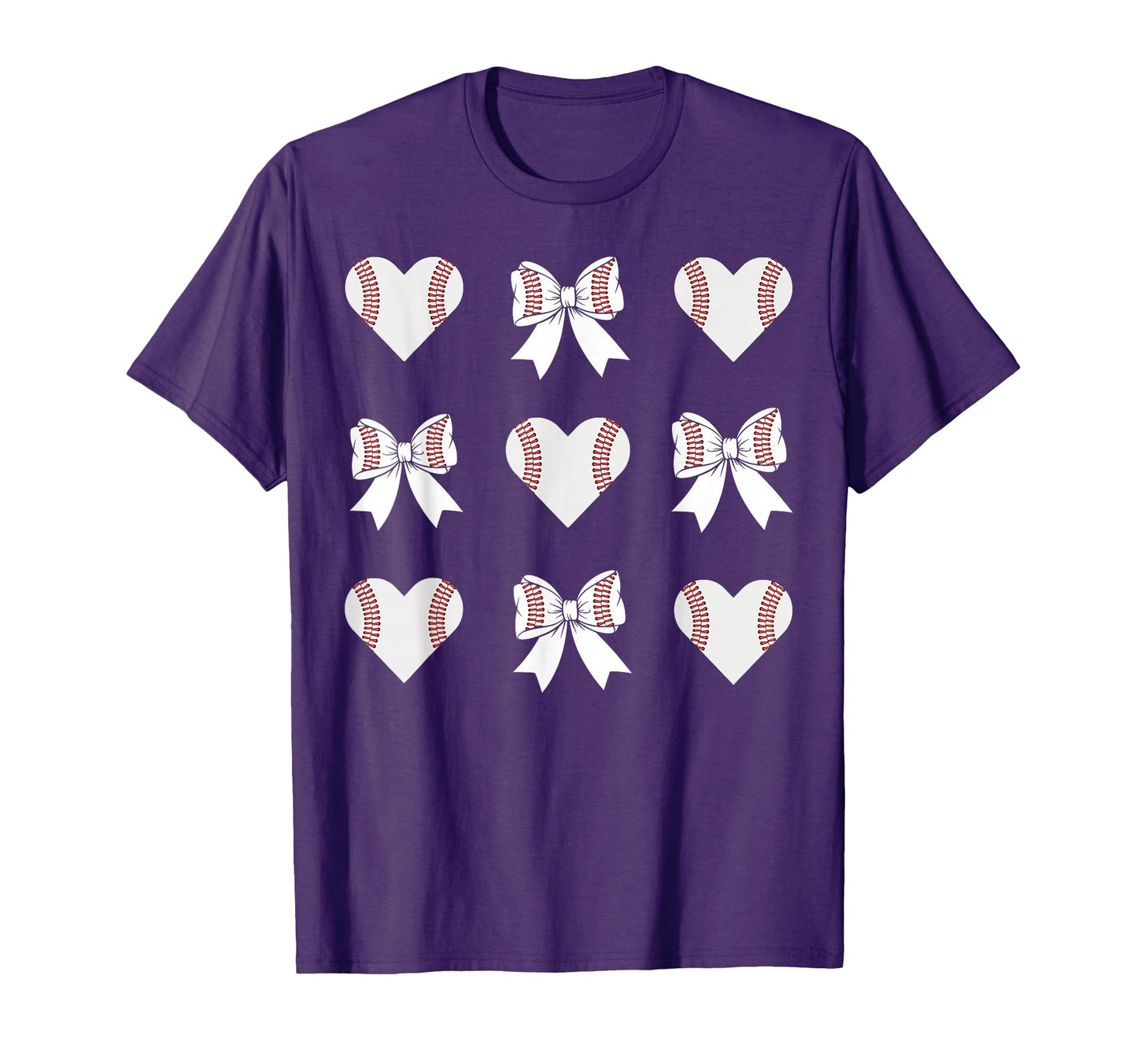 Baseball Mom Heart Coquette Bow T-Shirt - Aesthetic Graphic Men Women - T-Shirt, Sweatshirt, Hoodie