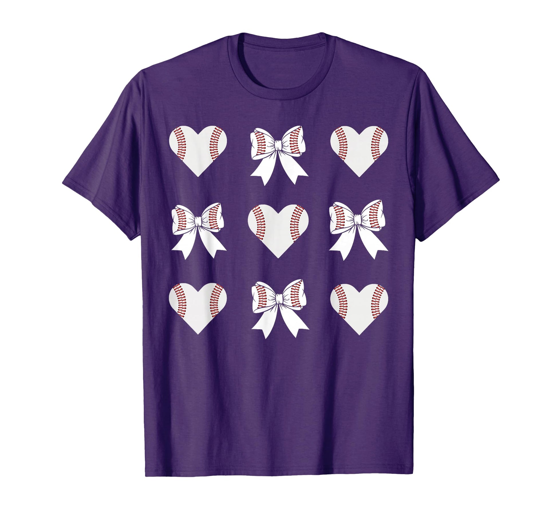 Baseball Mom Heart Coquette Bow T-Shirt - Aesthetic Graphic Men Women - T-Shirt, Sweatshirt, Hoodie