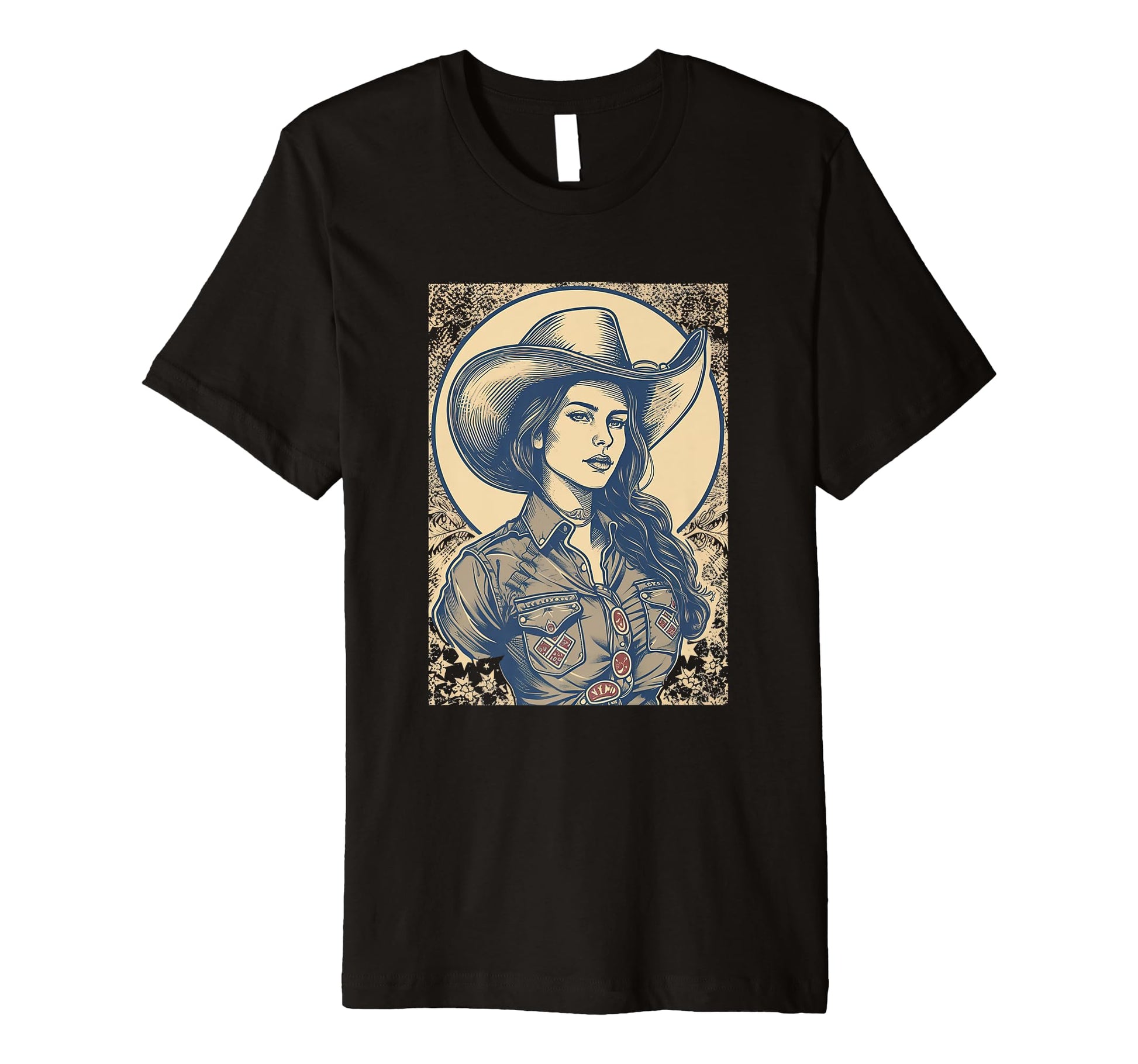 Cowgirl Cowboy Patriotic Cow And Farm T-Shirt - Graphic Print Men Women - T-Shirt, Sweatshirt, Hoodie