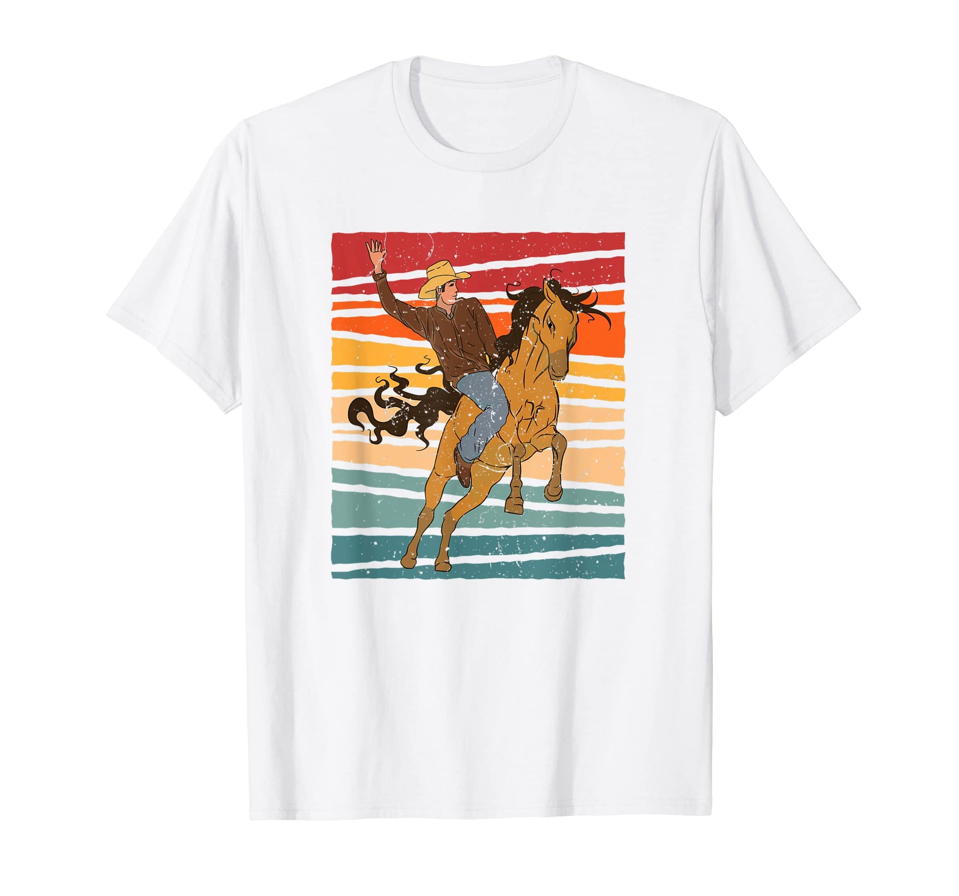 Texas Horseback Rider Country T-Shirt - Minimalist Print for Adults - T-Shirt, Sweatshirt, Hoodie