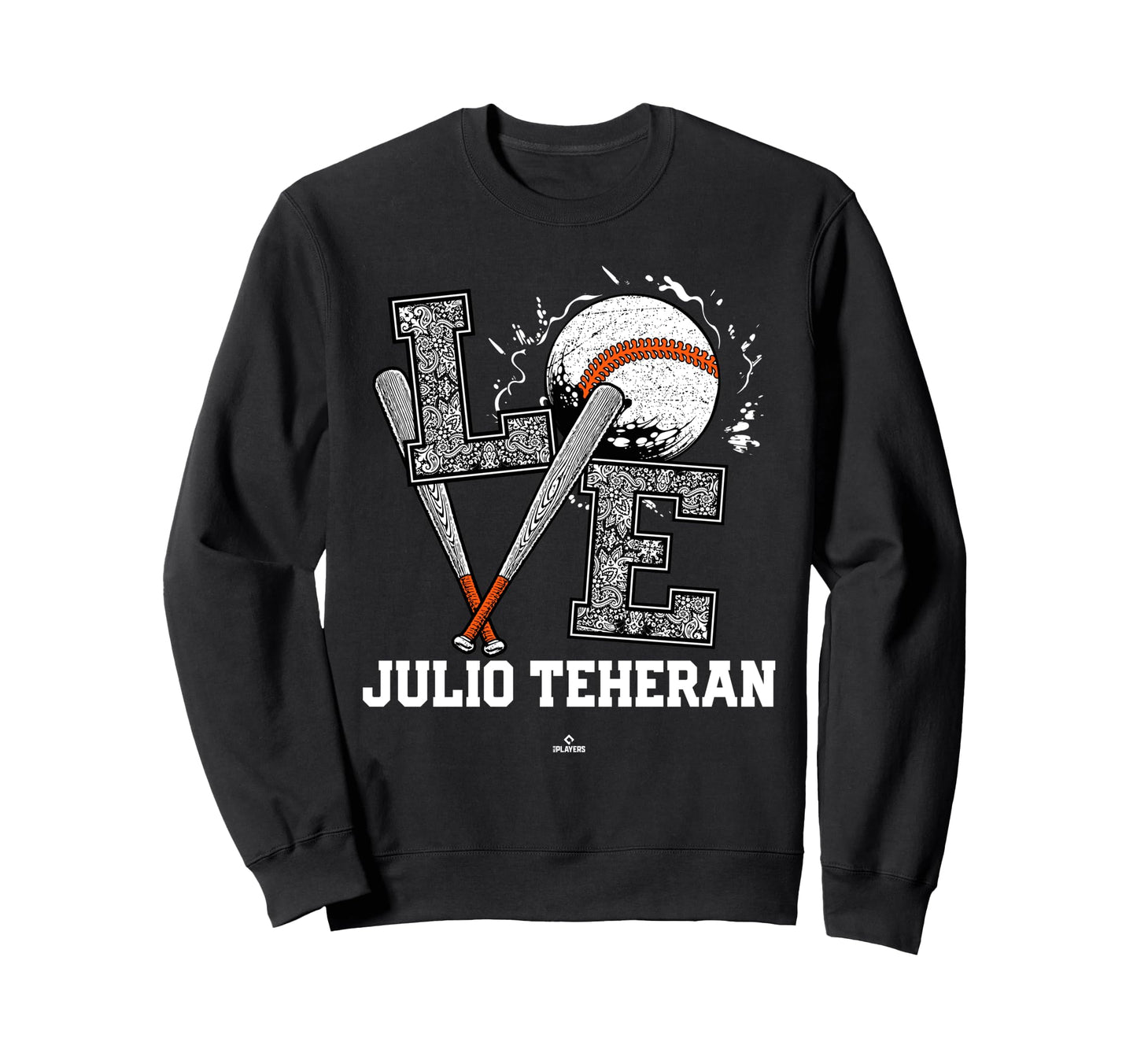 Distressed Baseball Love Julio Sweatshirt - Streetwear Style Men Women - T-Shirt, Sweatshirt, Hoodie