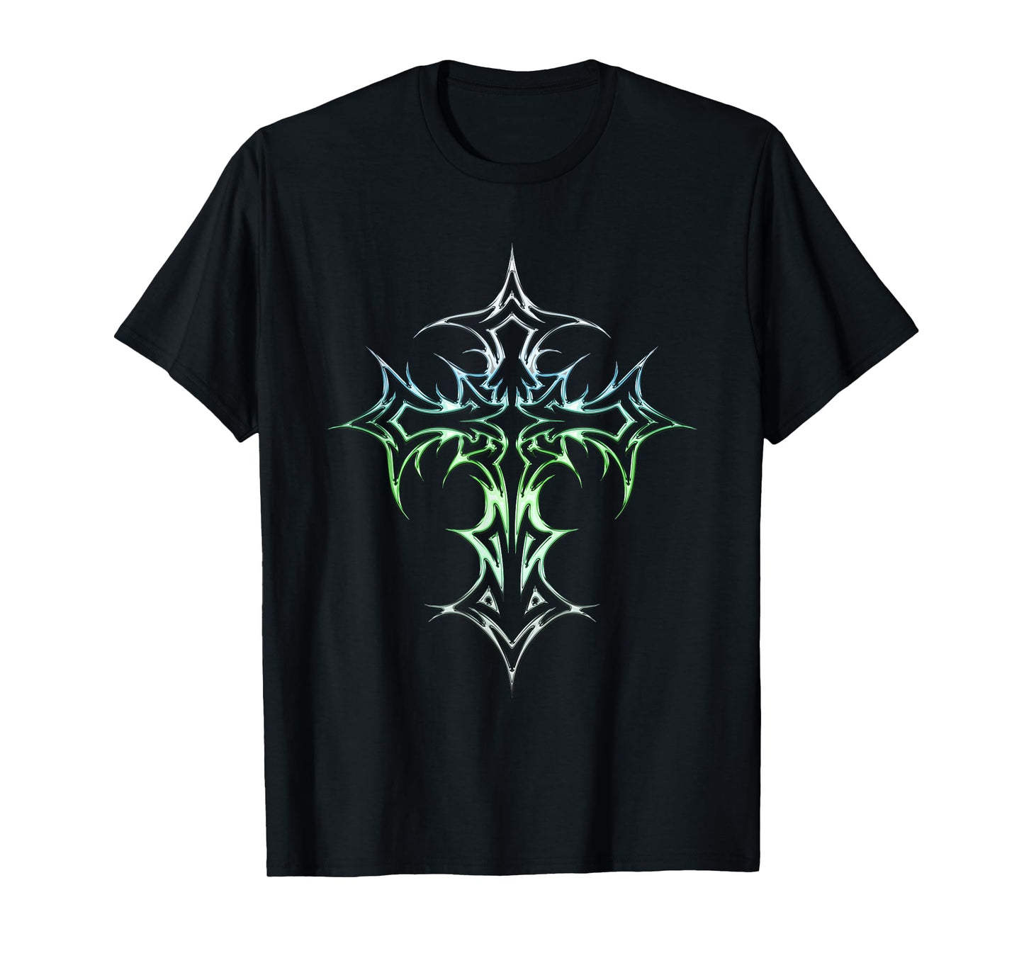 Gothic Cross Y2K Alt Aesthetic T-Shirt - Trendy Graphic for Adults - T-Shirt, Sweatshirt, Hoodie
