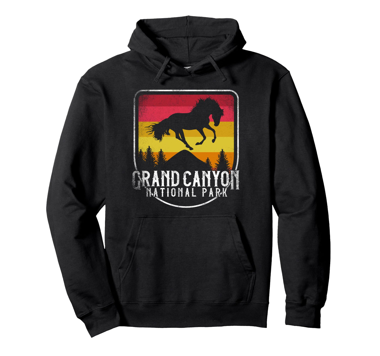 Horse Grand Canyon National Park Hoodie - Trendy Graphic for Adults - T-Shirt, Sweatshirt, Hoodie