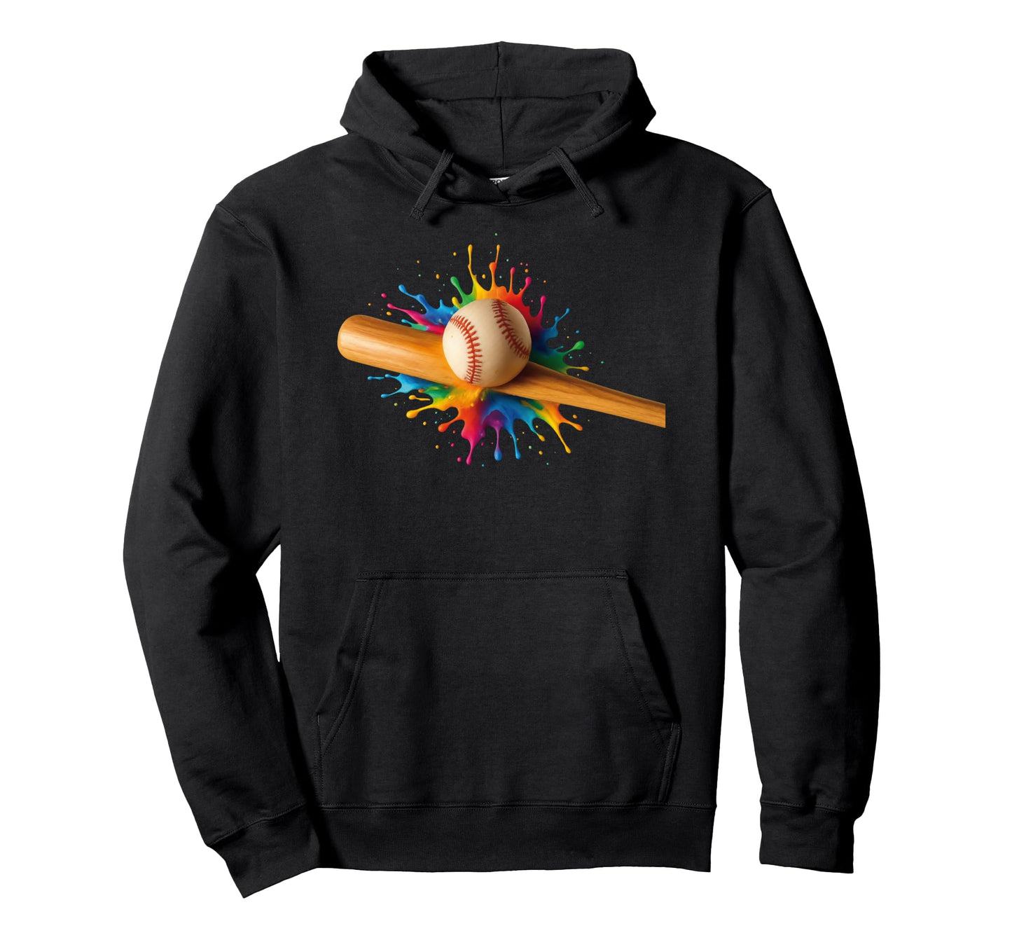 Baseball Bat Hitting Ball Home Run Hoodie - Streetwear Style Men Women - T-Shirt, Sweatshirt, Hoodie
