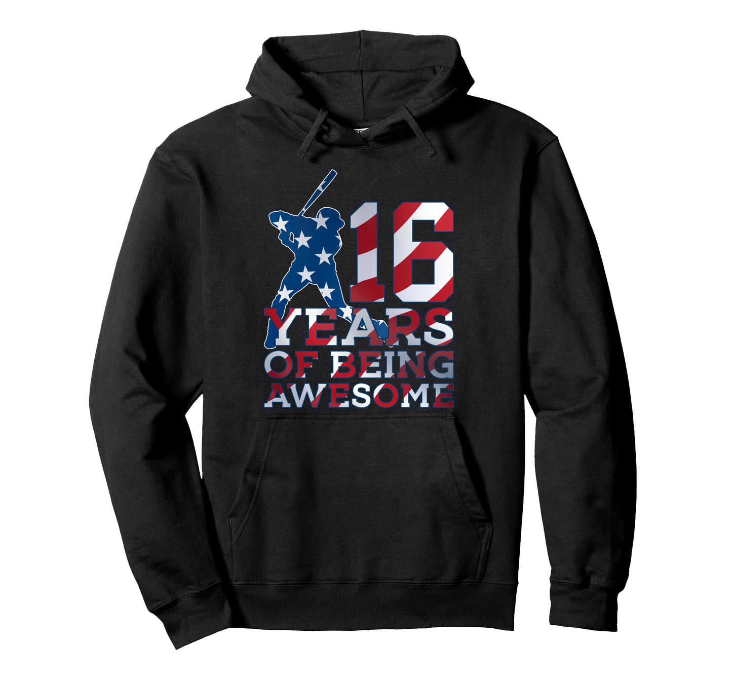 16 Years Being Awesome Baseball Hoodie - Casual Everyday Wear Men Women - T-Shirt, Sweatshirt, Hoodie