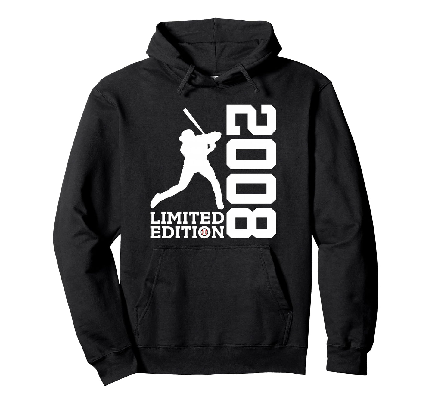 18Th Birthday Baseball 2008 Hoodie - Custom Art Print for Adults - T-Shirt, Sweatshirt, Hoodie