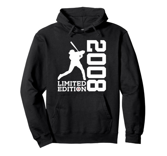 18Th Birthday Baseball 2008 Hoodie - Custom Art Print for Adults - T-Shirt, Sweatshirt, Hoodie