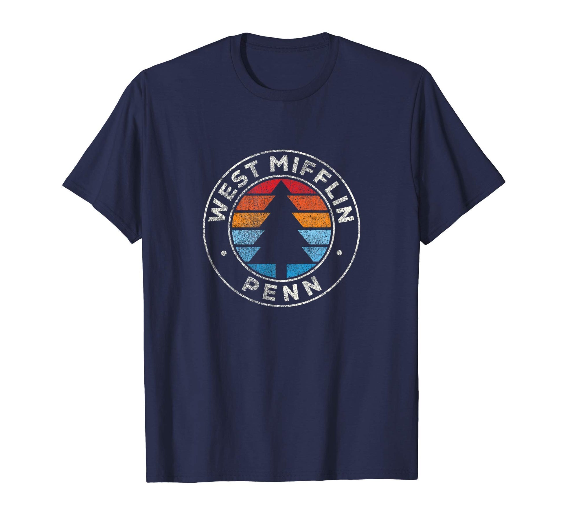 West Mifflin Pennsylvania Pa 70S T-Shirt - Minimalist Print for Adults - T-Shirt, Sweatshirt, Hoodie